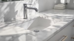 modern bathroom sink for TDF Construction- New Westminster